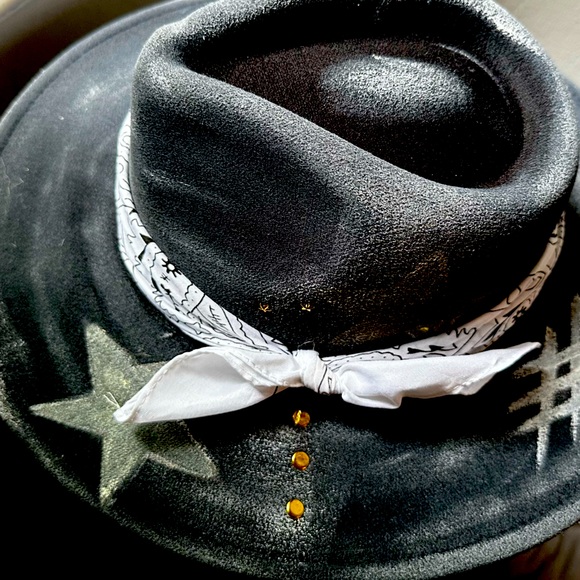 (Texas Hold Um ) Distressed Rancher Hat, Unisex - Picture 2 of 5